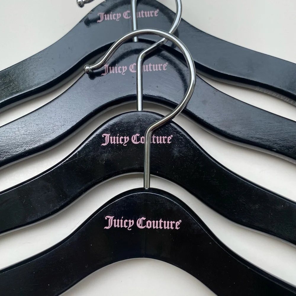 Four Juicy Couture Wooden HANGERS